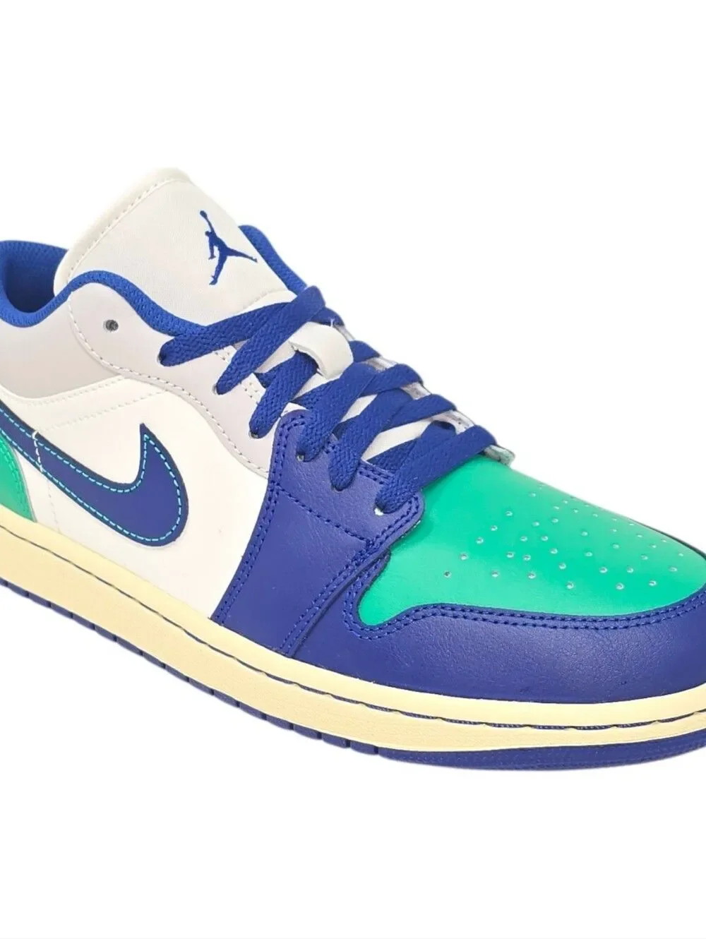 Nike AIR JORDAN 1 LOW RARE Sail Deep Royal Blue 553558 147